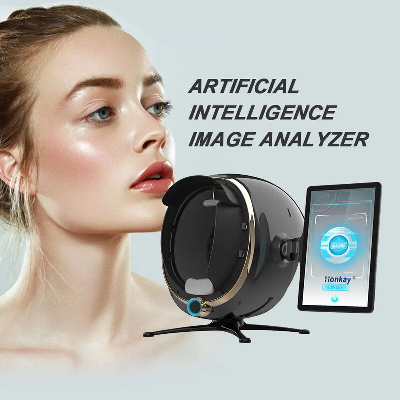 Dermatoscopio 3d, analizador de piel de 8 espectro, espejo inteligente, lámpara de madera, escáner facial, máquina analizadora de piel Uv, analizador de piel de espejo