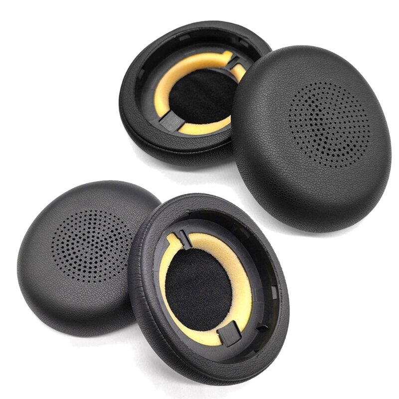 Couro profissional Ear Pads para JABRA ELITE 45H Evolve2 65 Headphone Confortável Almofadas Almofadas Almofadas Substituição