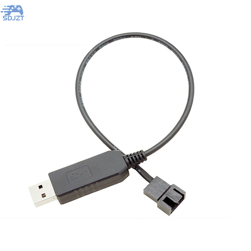 Cable USB a 4 pines PWM 5V a 12V Boost Line, adaptador de corriente para ventilador de PC, conector Convertidor para enfriador de ventiladores de refrigeración de PC