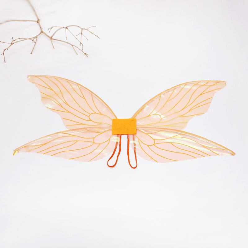 Butterfly Fairy Wings Dress Up Angel ปีกสาววันเกิด Party Favor อุปกรณ์เสริมการ์ตูนคอสเพลย์ Cicada Elf ปีกเจ้าหญิงสวมใส่