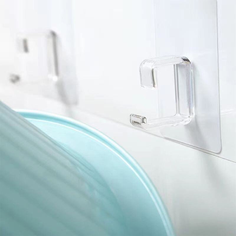 Fixado na parede gancho punch-free lavatório ganchos titular plástico banheiro lavatório rack de armazenamento titular gancho economizar espaço