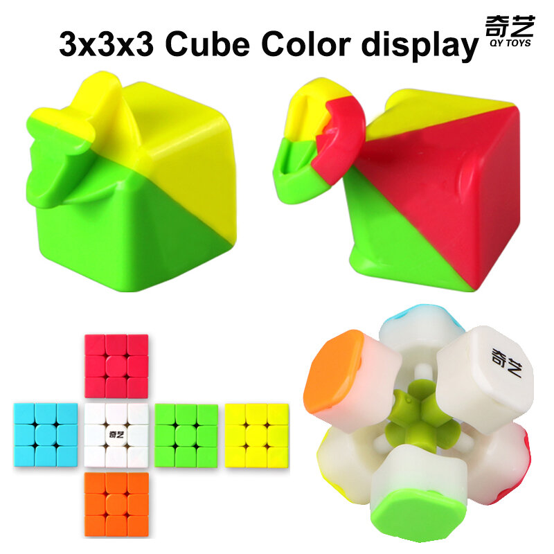 QiYi Magic Cube 3x3 2x2 4x4 5x5 Pyraminx Skewb cermin SQ1 3 × 3 Puzzle kecepatan profesional spesial mainan anak 3x3x3