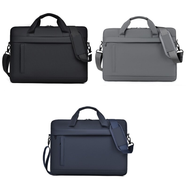 Bolsa ombro para laptop, maleta 15,6 polegadas para tablet, durável e leve, bolsa mensageiro para computador negócios e