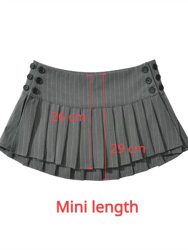 Suninbox Summer 2024 Skirts for Women New Arrivals Preppy Style Plaid Pleated Skirt Mini Low Waist Sexy Short Skirts Clubwear