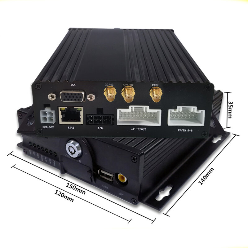 AHD 1080P Mobile DVR dengan G-sensor 3G WIFI GPS