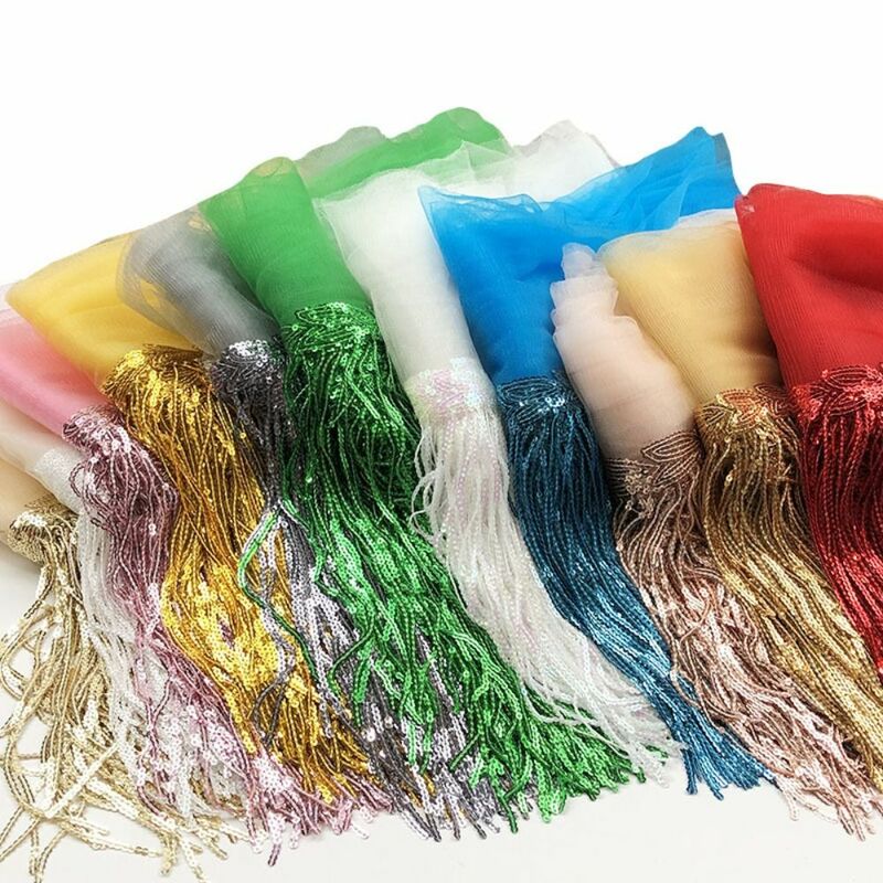 10Yards Glitter Trim Clothing 20cm DIY Handmade Decoration Material Sequin Tassel Lace