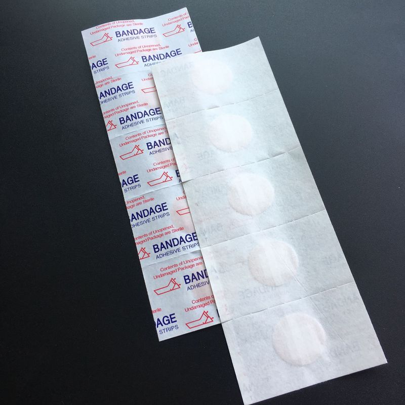100 sztuk/partia okrągłe Curitas samoprzylepne bandaże gipsowe dla dzieci oddychające opaski PE