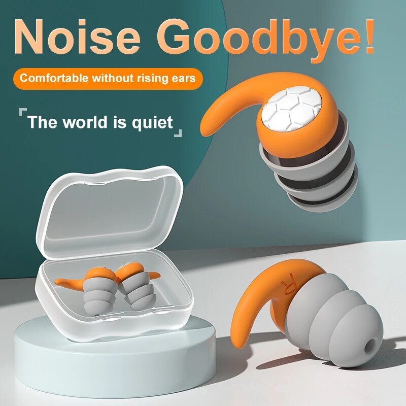 Tapones Para los oídos con reducción de ruido Para Dormir, protección Para los oídos, antiruido, impermeable, Para viaje, trabajo, Tapones Para Dormir
