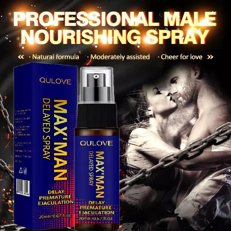 Man Lasting Long 60 minuti olio per l'ingrandimento del pene Sex Delay Spray Sex per uso esterno maschile Anti eiaculazione precoce