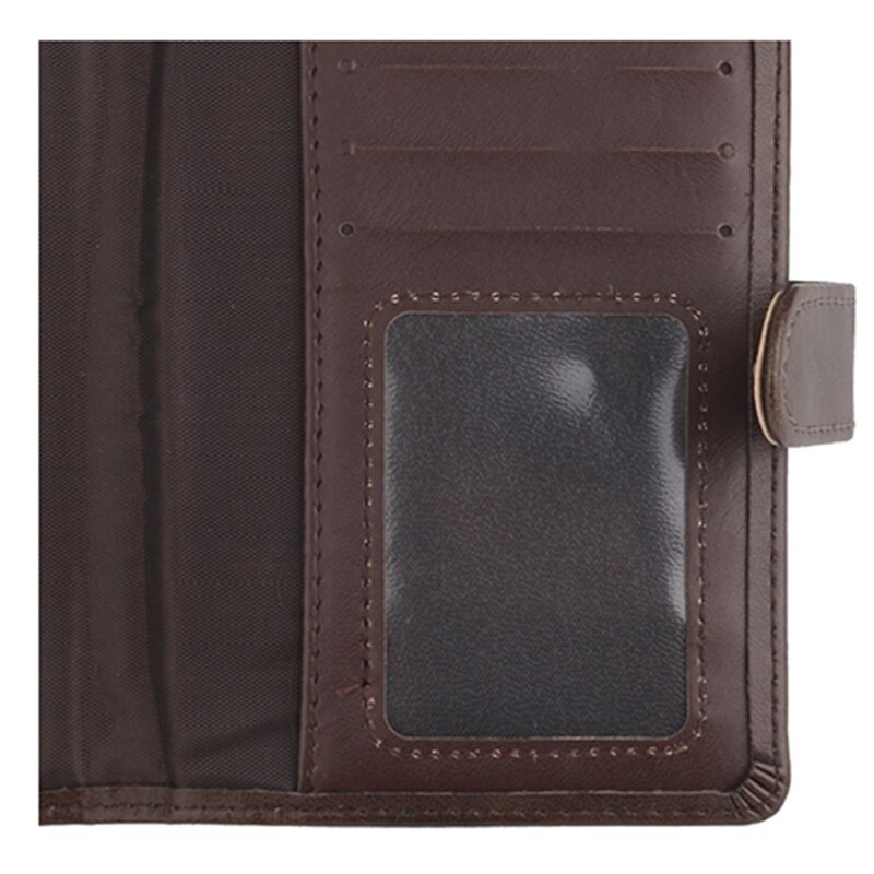 Couverture de passeport en cuir PU pour hommes, portefeuille de voyage, porte-cartes de crédit, couverture de documents
