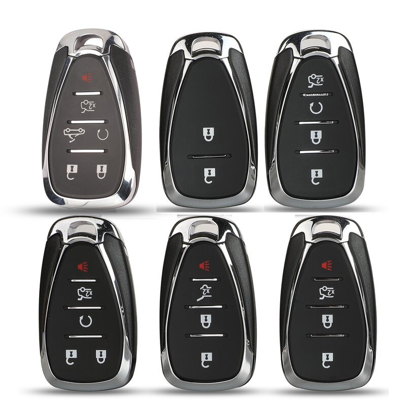 Jingyuqin 2/4/5 кнопки дистанционного ключа автомобиля оболочки для Chevrolet Camaro Equinox Cruze Malibu Spark HYQ4EA Smart Key