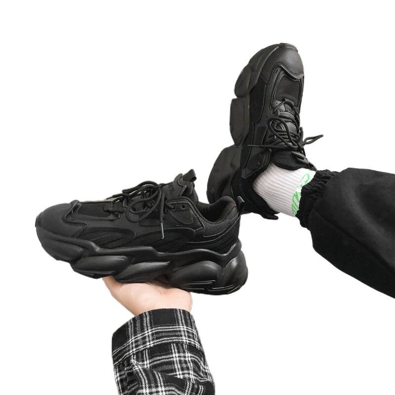 Zapatillas de plataforma para hombre y mujer, zapatos gruesos transpirables, Tenis masculinos, Otoño, 888