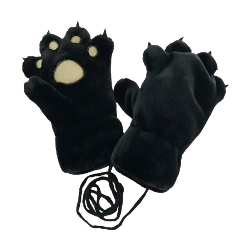 Rabbit Hair Kids Gloves Children Ski Gloves Warm Glove Enjoy Winter with Comfort QX2D