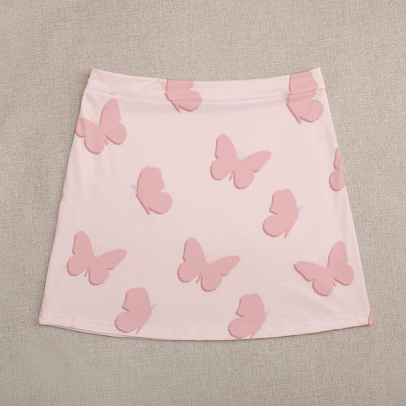 Różowa motyle Mini spódnica damska letnia sukienka damska letnia sukienka damska spódnica mini spódniczka
