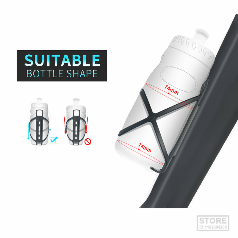 TOSEEK-Suporte para garrafas Ultra-Light para Road Bike, gaiola ultraleve para bicicletas, universal