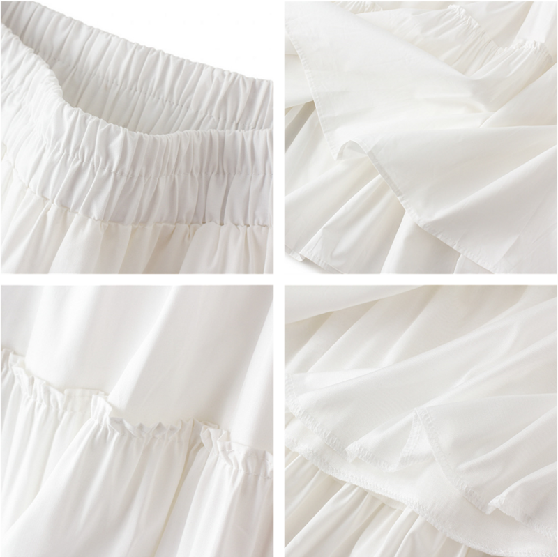 Falda larga de primavera y verano para mujer, Falda plisada elegante que combina con todo, moda coreana, 2022