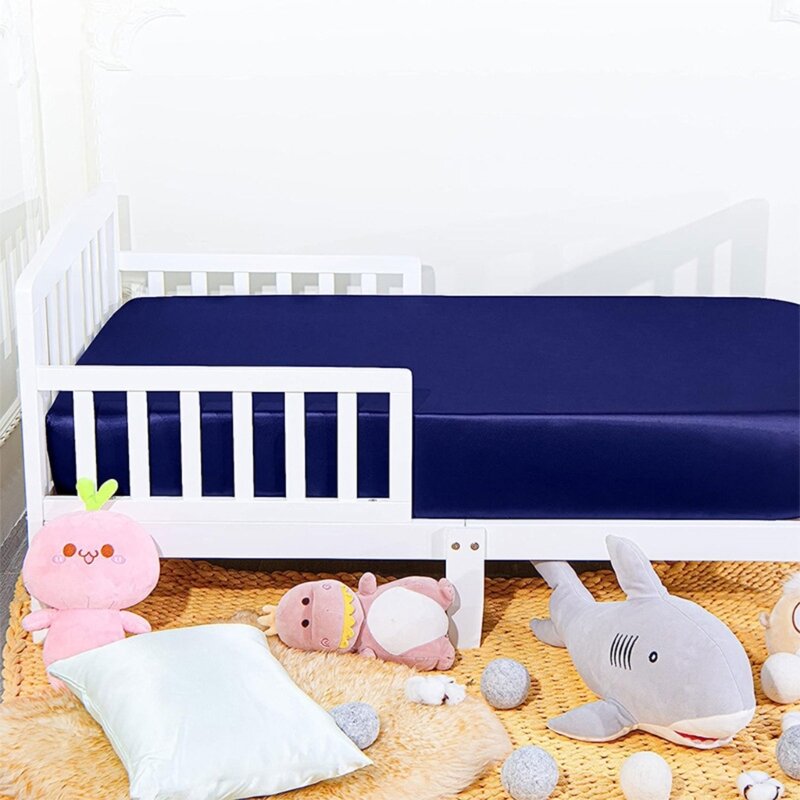Soft & Comfortable Baby Bed Sheet Gentle & Non irritating Bed Cover Smooth & Gentle Crib Sheet Breathable Bed Sheet