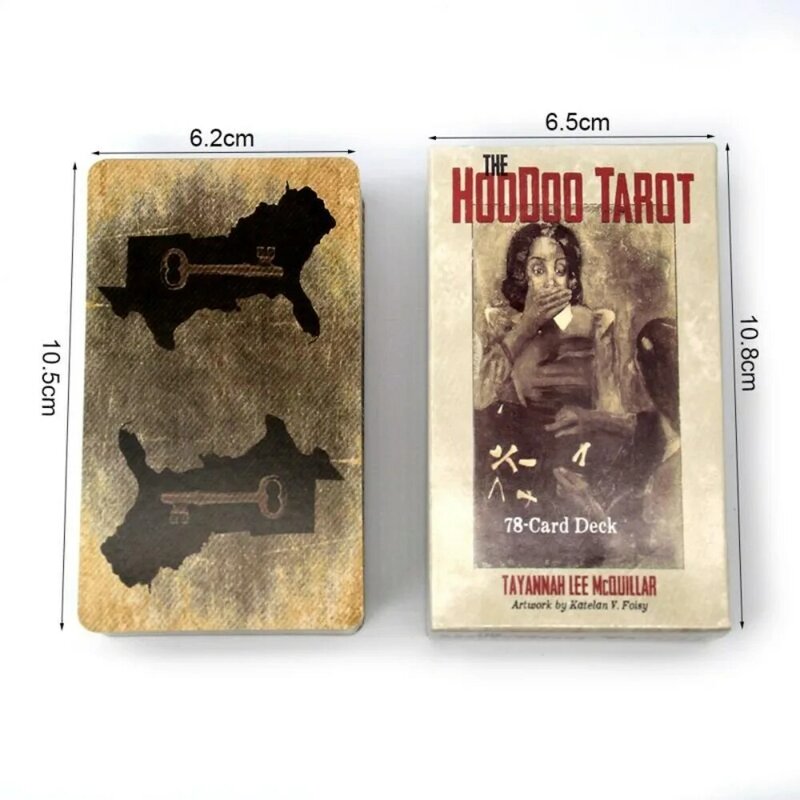 The Hoodoo Tarot Hu Poison Tarot bahasa inggris seri Retro pria tidak diketahui Tarot