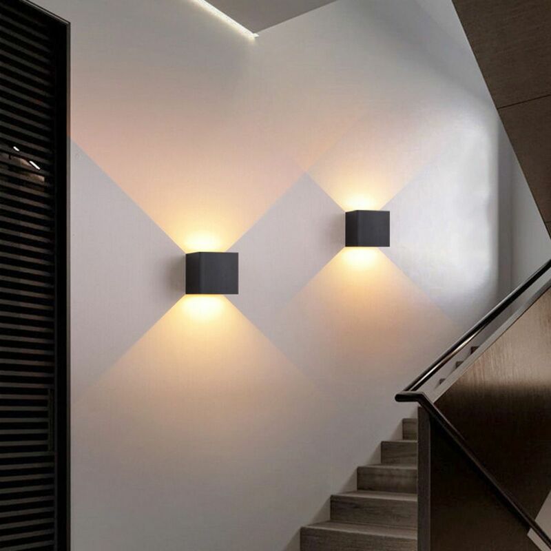 알루미늄 LED 고정 장치, 현대 방수 야외 베란다 조명, 벽 램프, 정원 램프, 벽 스콘스