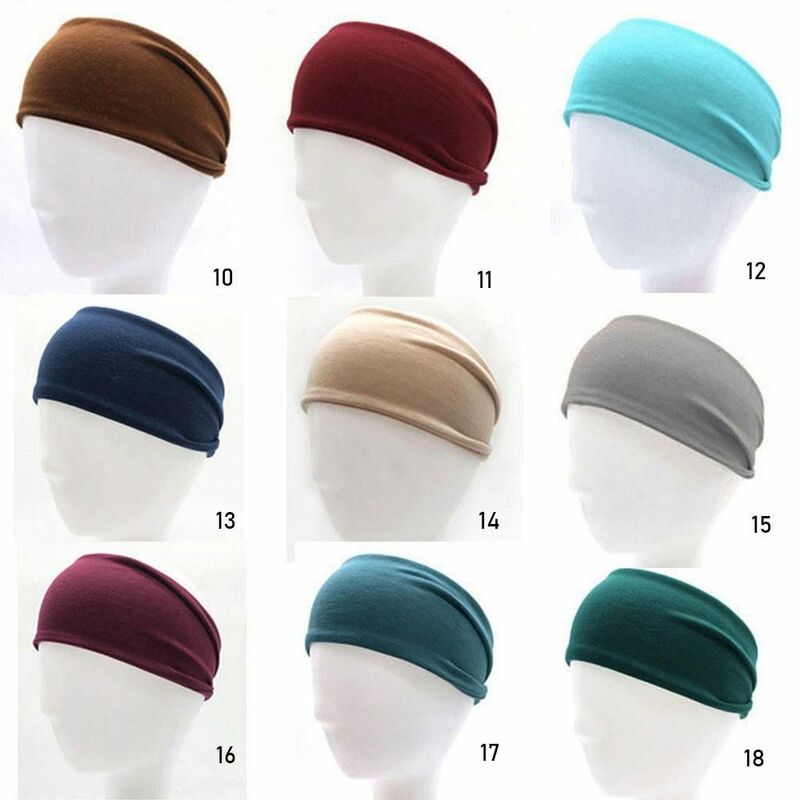 Absorbent Cycling Yoga Sport Sweat Headband For Men and Women Yoga Hair Bands Head Sweat Bands Sports Running Safety Sweatband
