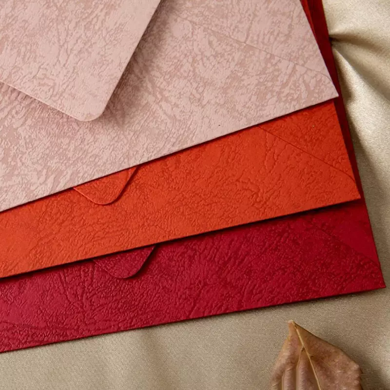 Enveloppes en Papier Vintage Kawaii Rose Rouge Orange pour Cartes d'InPorter de ixde Mariage, 5 Pièces