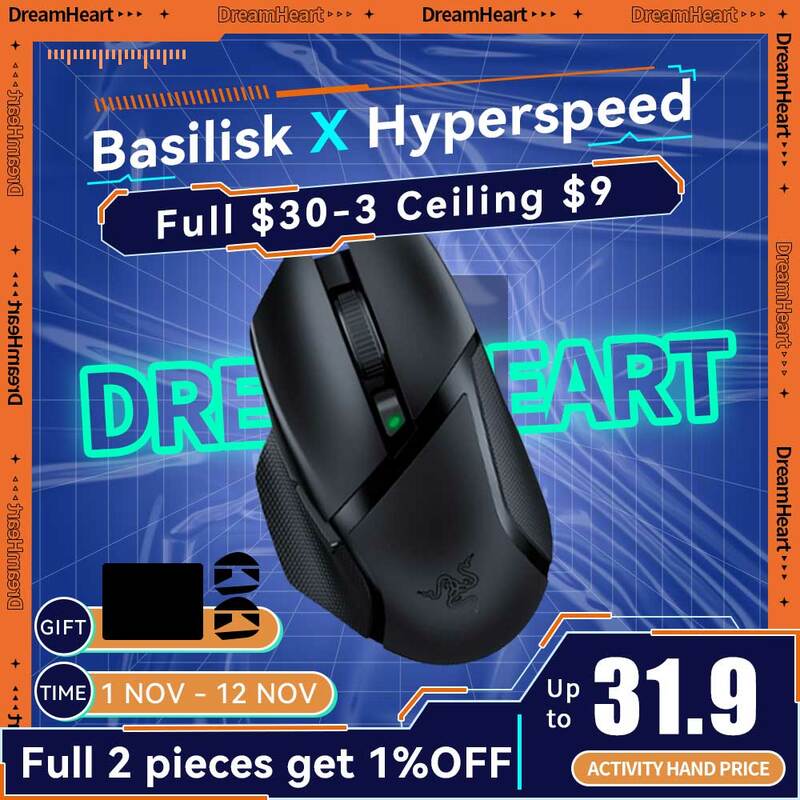 A Basilisk X Hyperspeed Gaming Mouse Wireless Bluetooth Mouses PC Gamer sensore ottico per Computer portatile per Pc Laptop