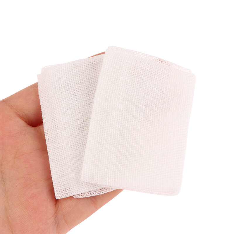 5PCS Medical Absorbent Cotton Gauze Pad 5x7cm/6x8cm/8x10cm/10x10cm 8 Layer Wound Dressing Sterile Gauze Block First Aid Kit