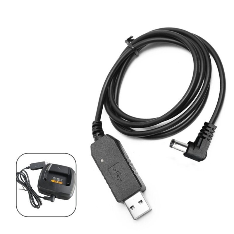 Cargador USB Universal para walkie-talkie, cable para UV-5R S9 R50 UV82 UVS9, envío directo