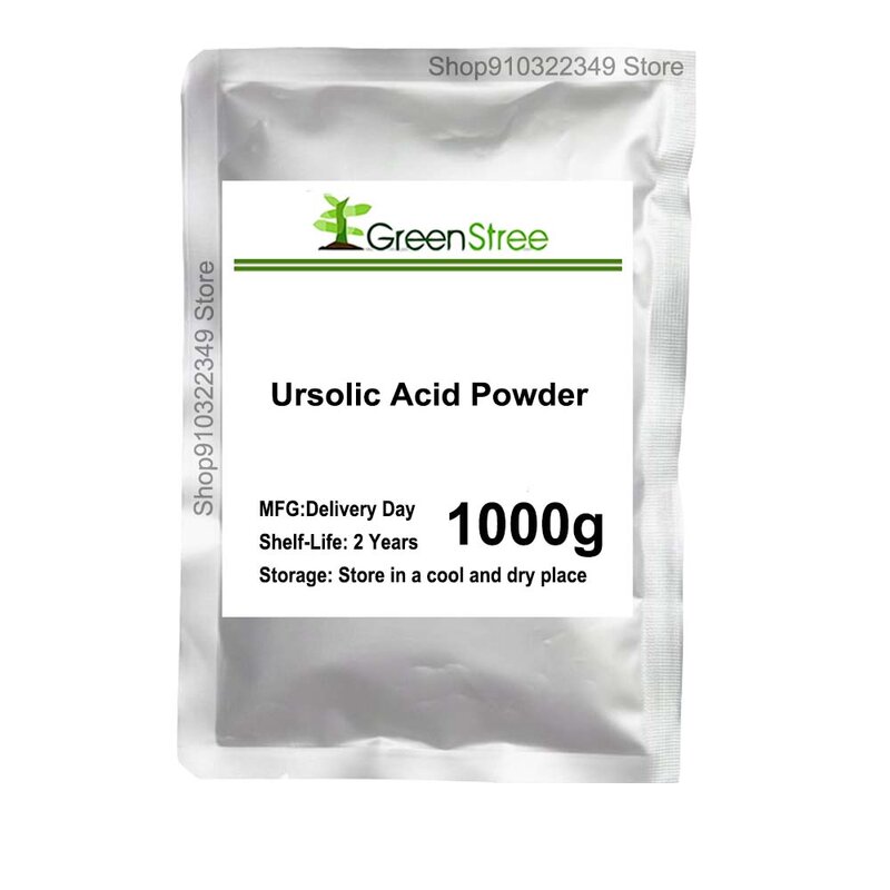 Polvo de ácido ursólico 99%, producto cosmético de alta calidad, materia prima