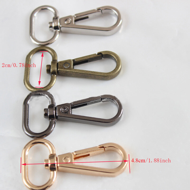 Metal Belt Buckle Swivel Trigger Lobster Clasps For Bag Hook Key Chain DIY Zinc Alloy Gold Silver Belt Buckle Bag Accessories