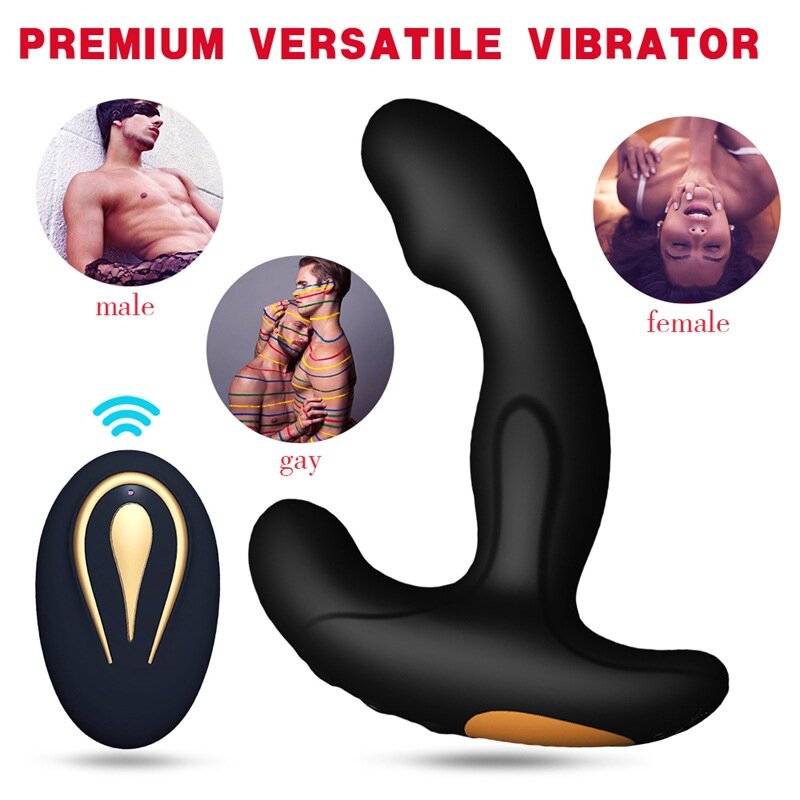 12 częstotliwości korek analny z wibratorem mężczyzna masaż prostaty Sex zabawki podwórko zabawki wibratory w formie sztucznego członka Sex Machine dla mężczyzn