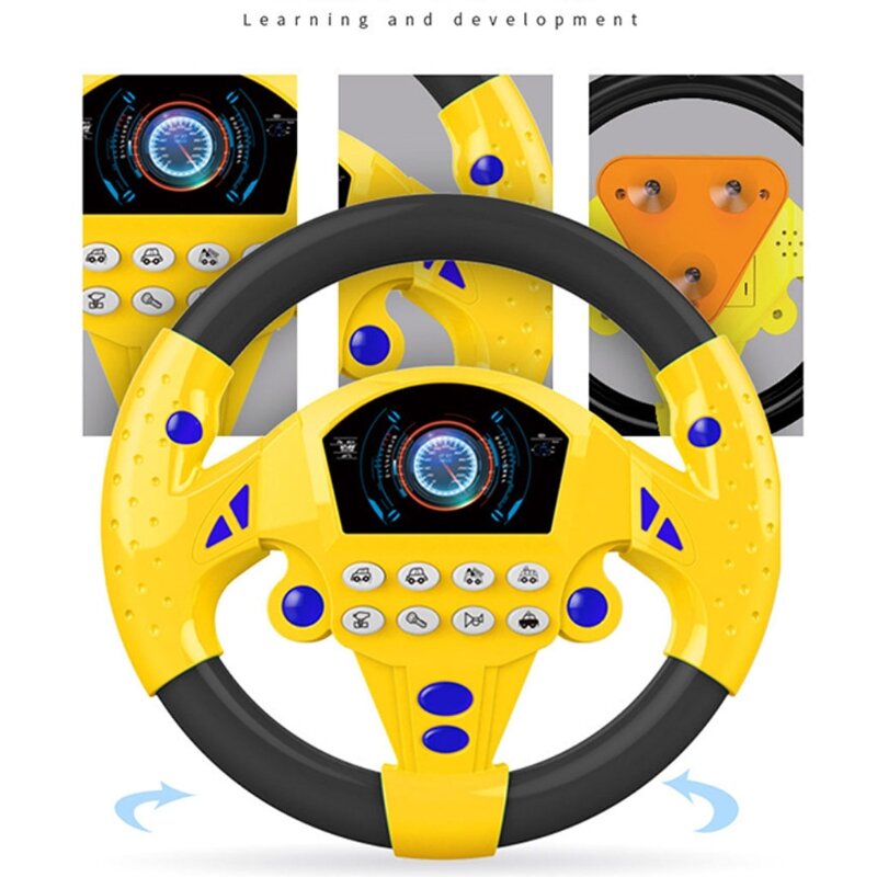 Маленький игрушечный руль в подарок, предназначенный для управления интерактивным рулевым колесом — портативный игрушечный руль