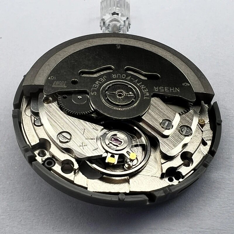 Часы с механическим механизмом NH36A NH35, аксессуары из Японии, Новый автоматический механический механизм с календарем, черный