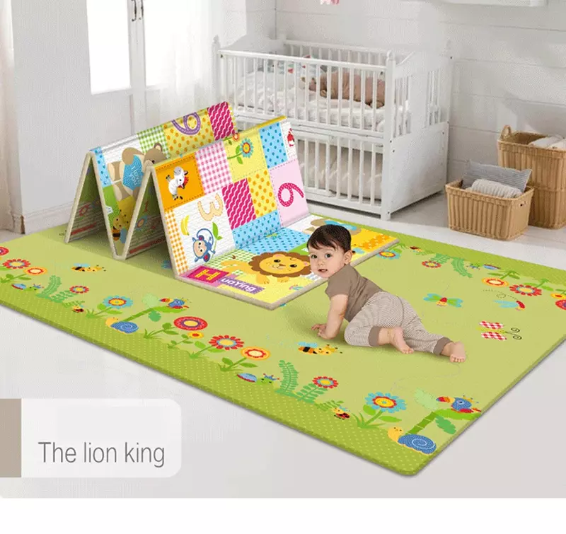 Alfombra plegable para juegos de bebés, tapete para habitación de niños, superficie de actividades, juguetes educativos