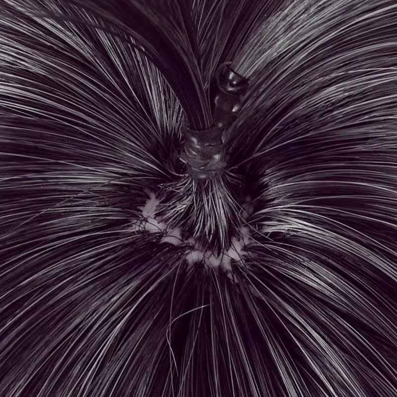 Kurode-perucas de cabelo sintético cor mista, Kuromi Knight Cosplay Wig, resistente ao calor, festa de Halloween, dramatização, 30cm