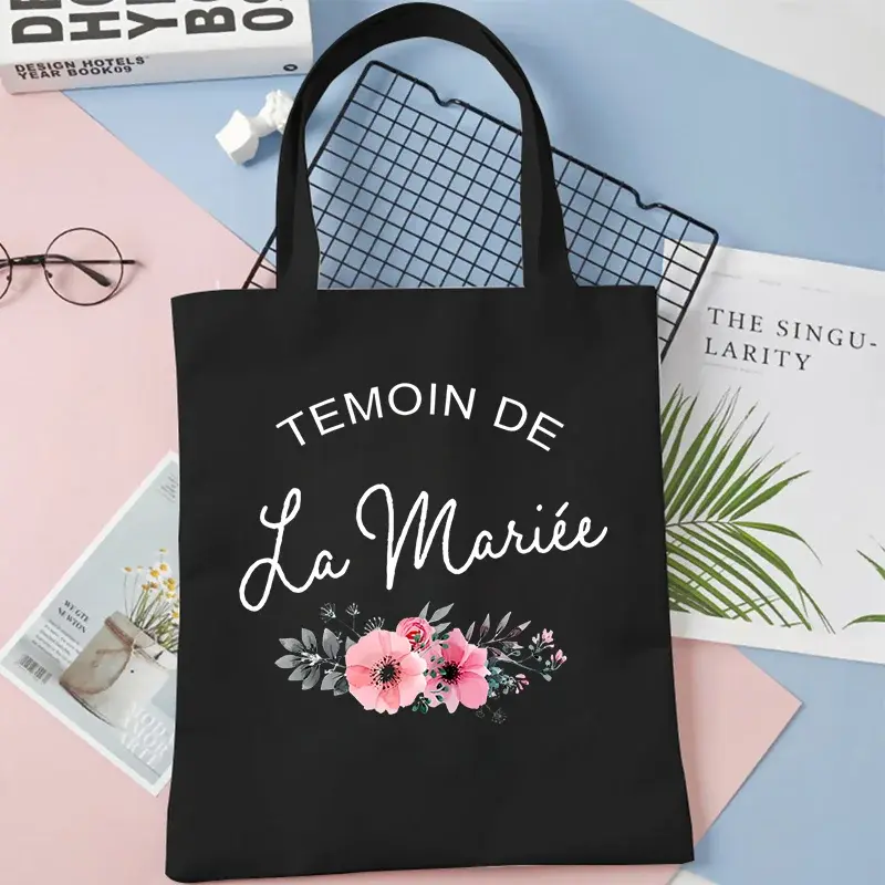Сумка Evjf Future Mariee Temoin De La Mariee, сумка-тоут для девичника, женская сумка, Цветочная сумка EVJF для покупок для девичника