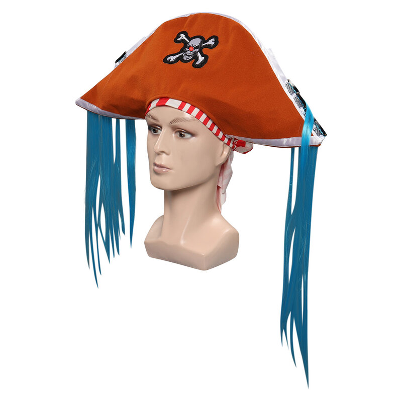 Buggy Cosplay Fantasie Piraten Mütze Hut Schal Stirnband Kostüm Zubehör Kopftuch Halloween Prop Geschenke