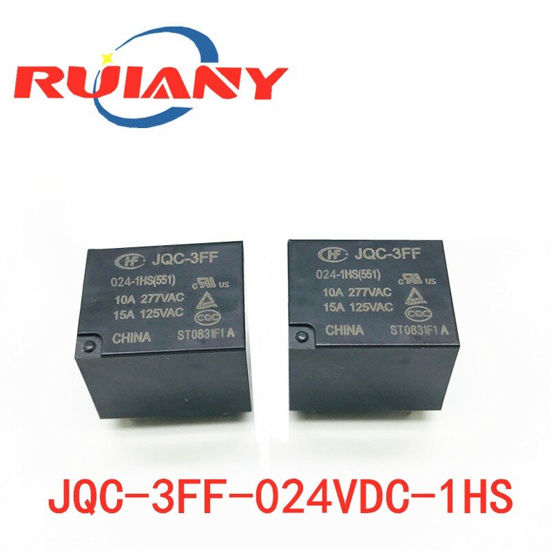 Relay HF3FF-JQC-3FF- 5VDC-1HS 12VDC-1HS 9VDC-1HS 24VDC-1HS(551) DIP4 5V 12V 24V DC