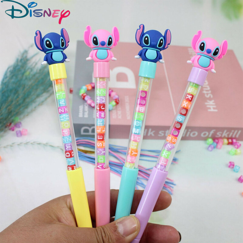 Disney Stitch Diy Armband Gel Pen Creatieve Kawaii Stitch Gel Pen Cadeau Student Incentive Benodigdheden Schrijfhulpmiddelen Schoolbenodigdheden
