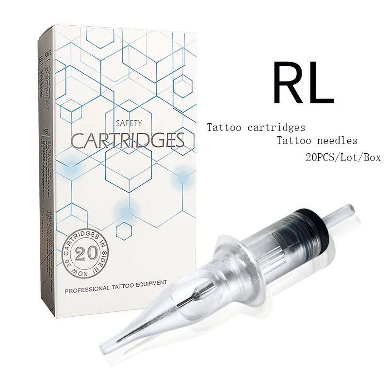 Professional RL Tattoo Cartridge Needles Disposable Sterilized Safe Cartridges PMU Tattoo Machines 20pcs/Lot Enhance Experience
