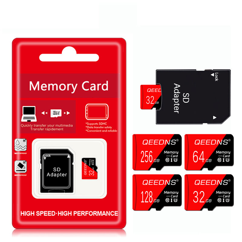 Scheda di memoria originale 256GB 128GB classe 10 micro tf sd card 8gb 16GB 32GB 64GB Mini SD card memory TF Card per fotocamera Smartphone