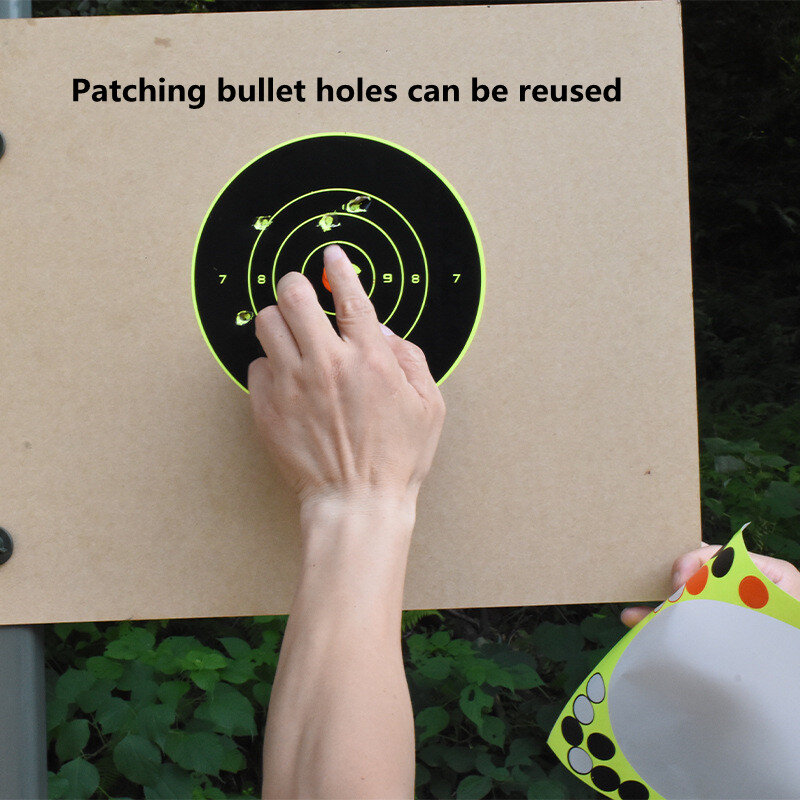50pcs Round Target Pasters shooting stickers 8 inch Self Adhesive Stickers shooting and Hunting target Dots sticker Gun Rifles