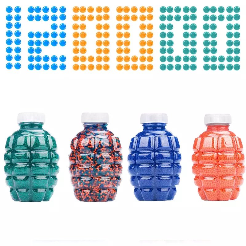 IkBullet-Balle de recharge hydrogel 7-8mm, 120000 pièces, jouet pour odorà eau non toxique