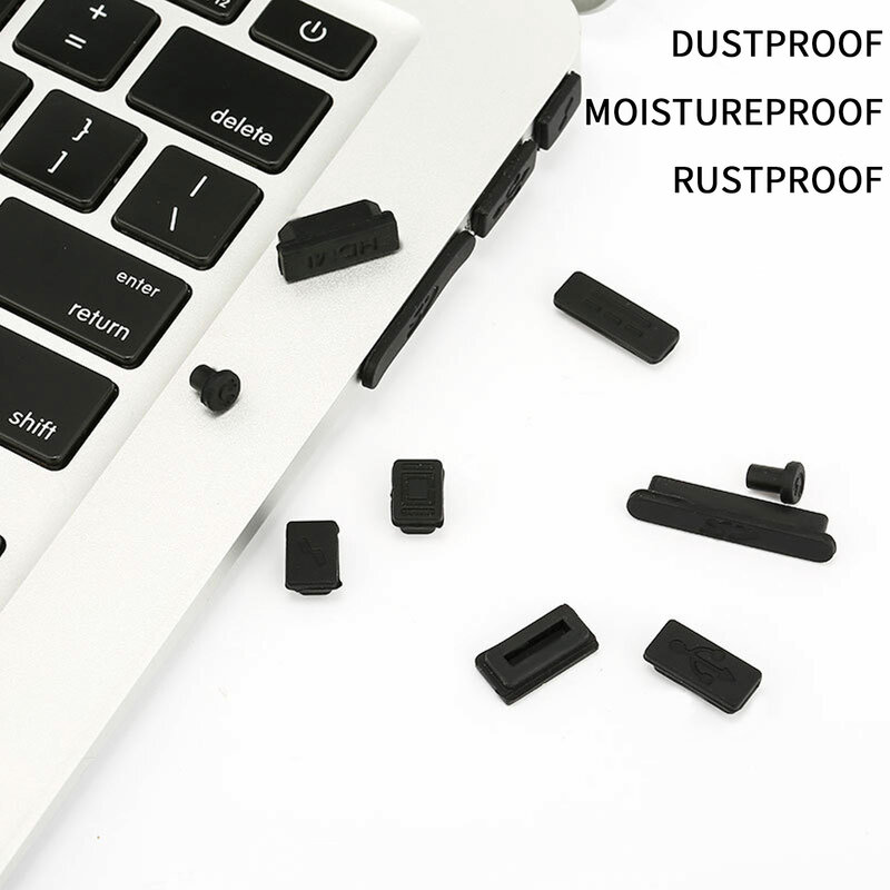 13pcs Universal Laptop Anti Dust Plug Cover PC Silicone Stopper Laptop dust plug laptop usb Interface dust plug Accessories