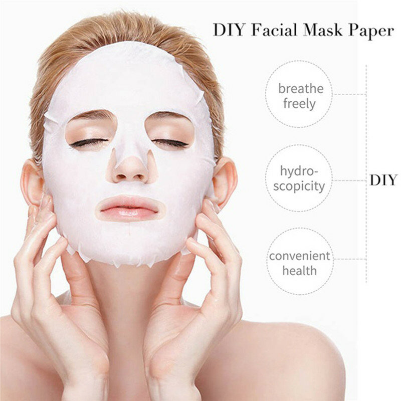 Masque Facial compressé en papier, masques secs jetables en tissu non tissé, soins de la peau, masque hydratant