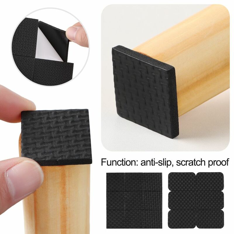 1~10PCS Self-sdhesive Chair Sofa Scratch Proof Square Round Rectangle Furniture Leg Pads Table Feet Covers Floor Protectors
