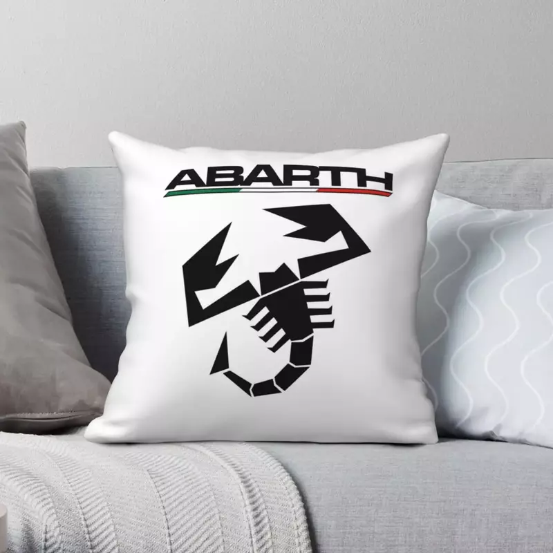 Abarth Scorpion-Taie d'Oreiller Italienne en Polyester, Lin, Velours, avec Fermeture Éclair, pour la Maison, Vente en Gros, 45x45