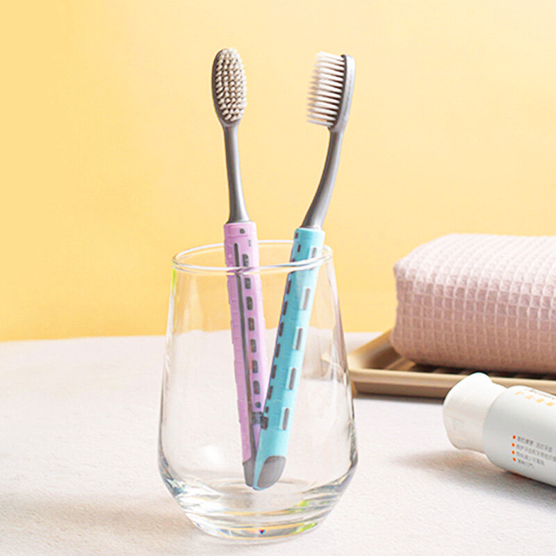 Zahnbürste lange Kopf reinigung Massage Zahnfleisch schutz Silberionen Haushalt unabhängige Verpackung Mundpflege werkzeuge