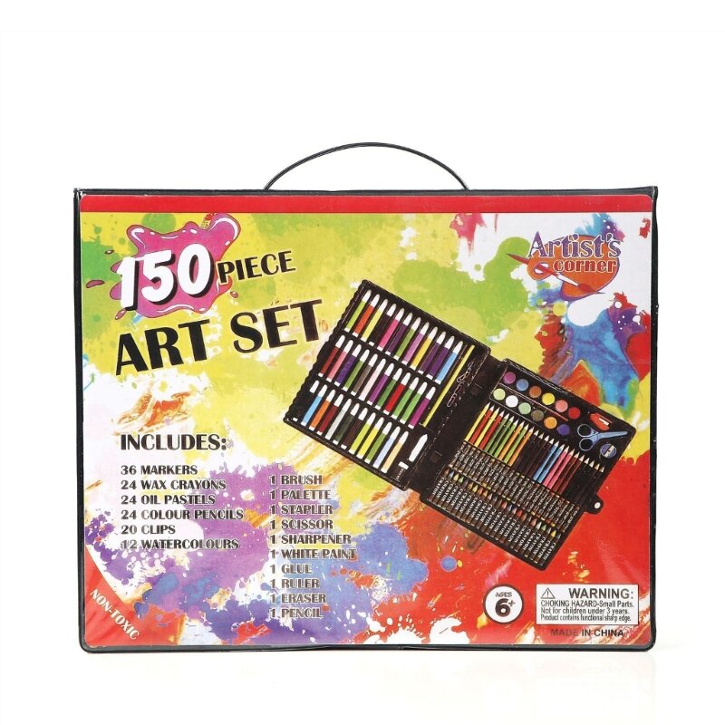 هدايا فنية للرسم للأطفال والمراهقين والكبار، مجموعة أقلام تلوين فنية وأقلام رصاص ملونة