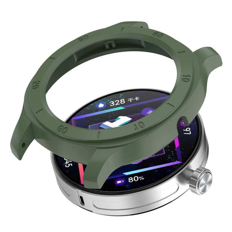 Uienie 22mm caso protetor para huawei relógio gt cyber smartwatch à prova de choque macio protetor amortecedor completo capa acessórios relógio